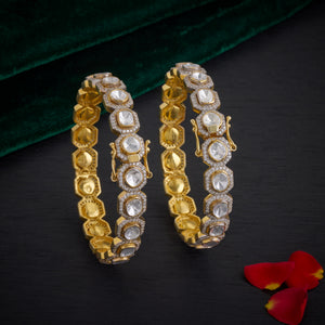Infinity Loop Moissanite Bangles