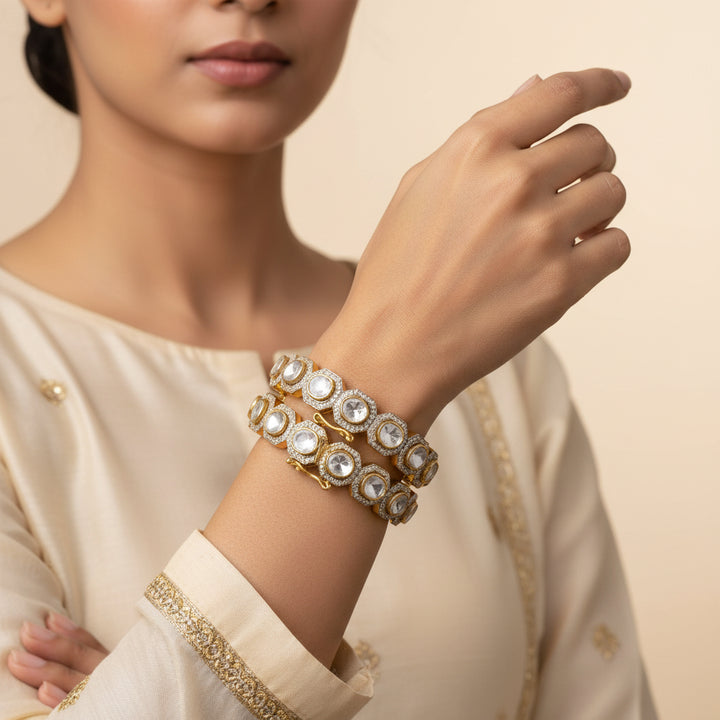 Infinity Loop Moissanite Bangles