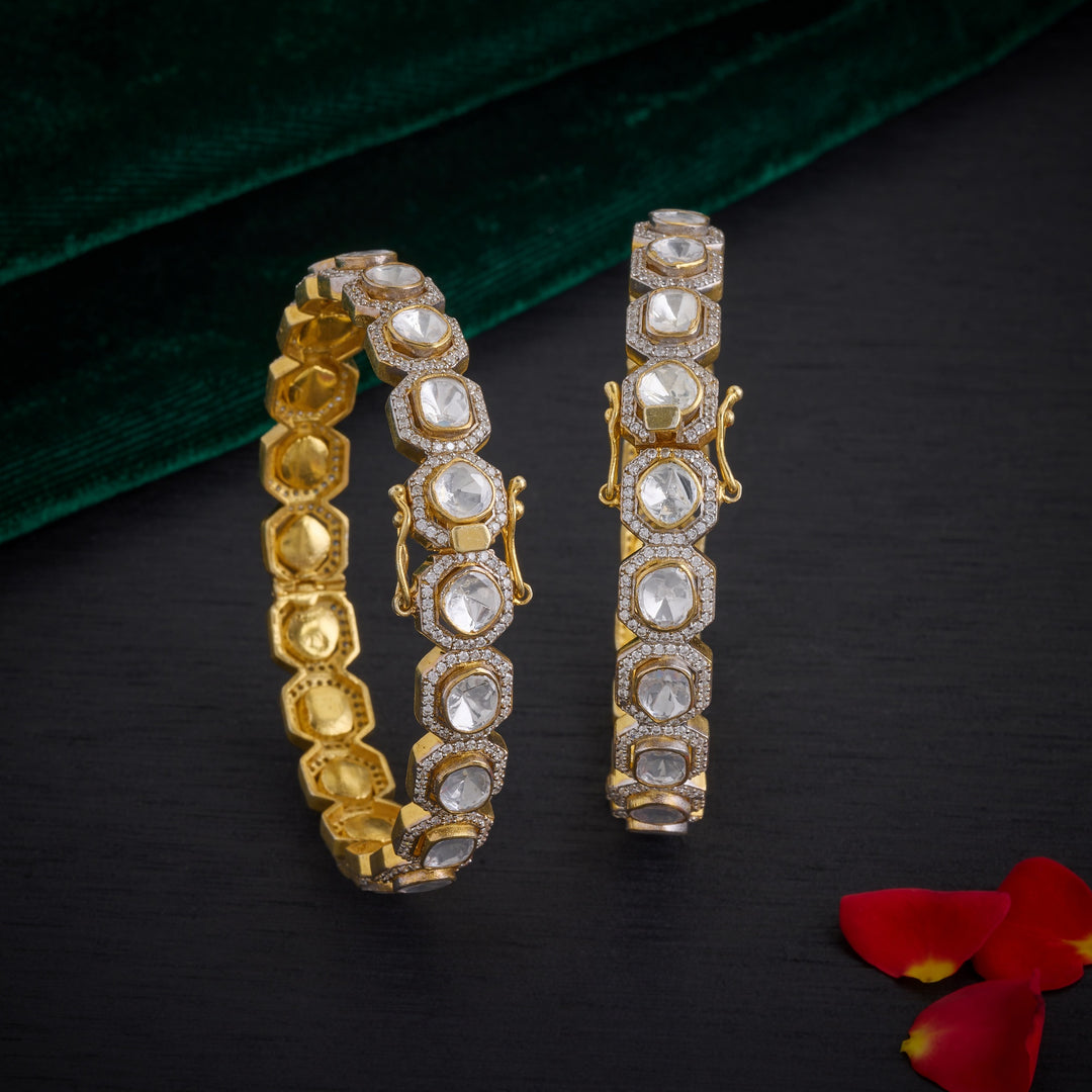 Infinity Loop Moissanite Bangles