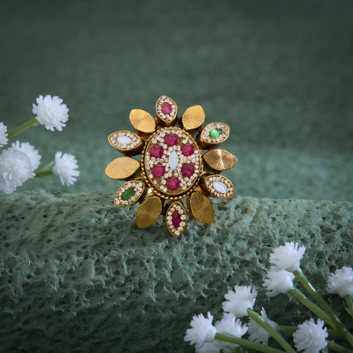 Rani Gulab Antique Ring