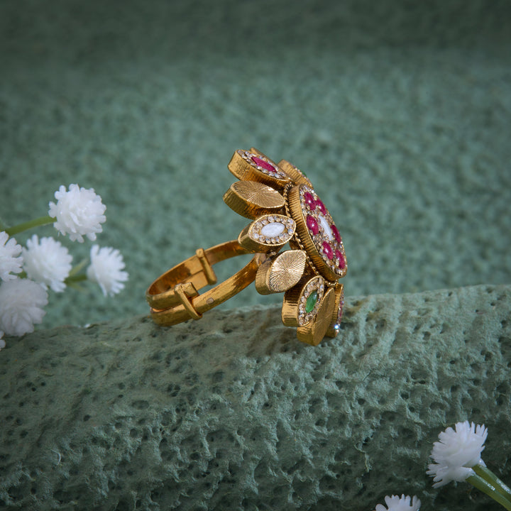 Rani Gulab Antique Ring