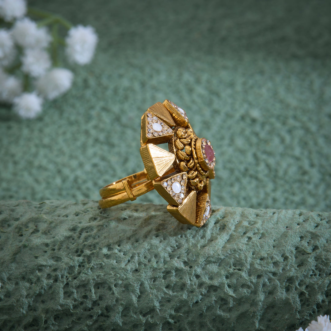 Tri-Oval Antique Ring
