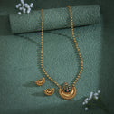 Golden Fern Antique Necklace Set