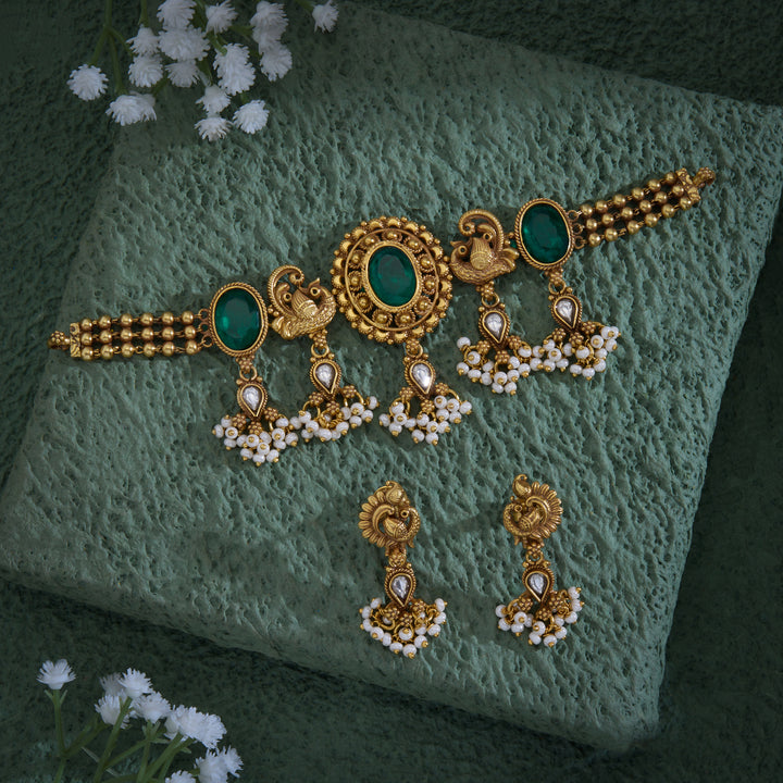 Oval Mirage Antique Choker Set