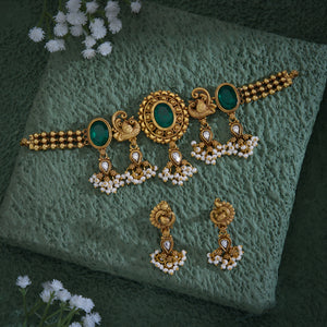 Oval Mirage Antique Choker Set