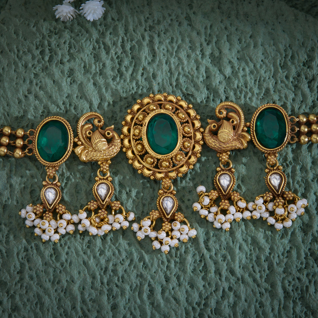 Oval Mirage Antique Choker Set