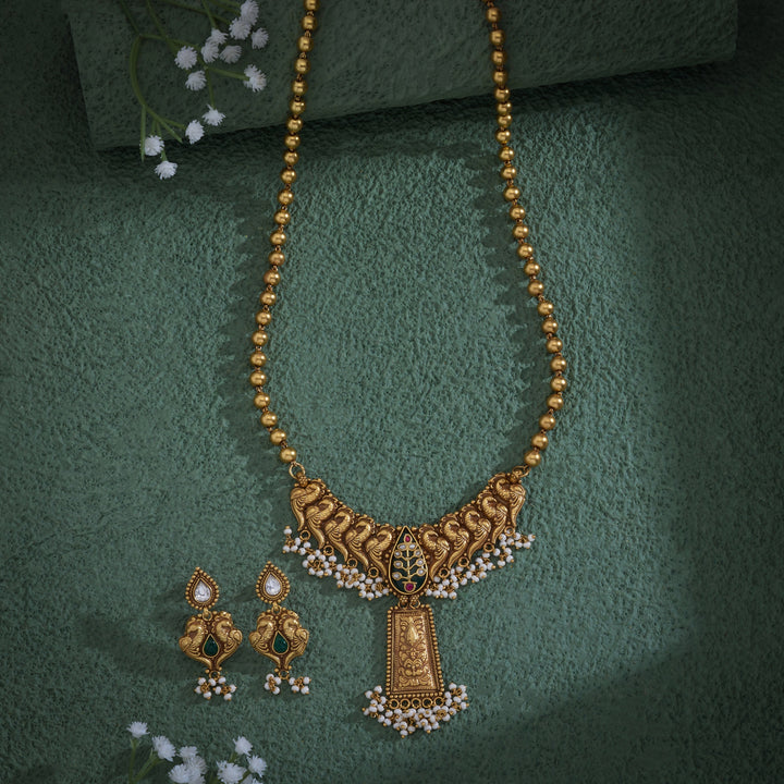 Rajmayur Antique Necklace Set