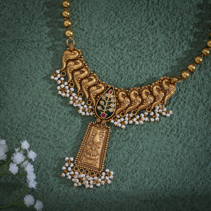 Rajmayur Antique Necklace Set