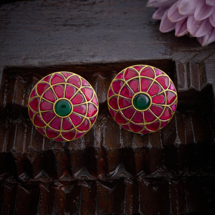 Kundan Parijata Studs