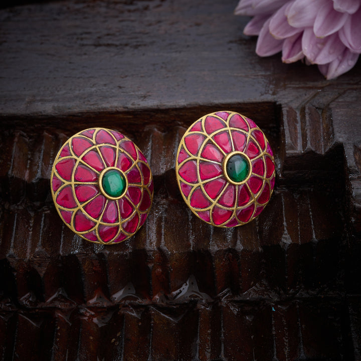 Kundan Parijata Studs