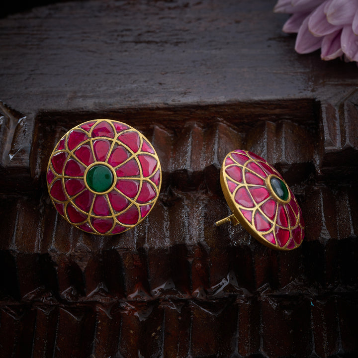 Kundan Parijata Studs