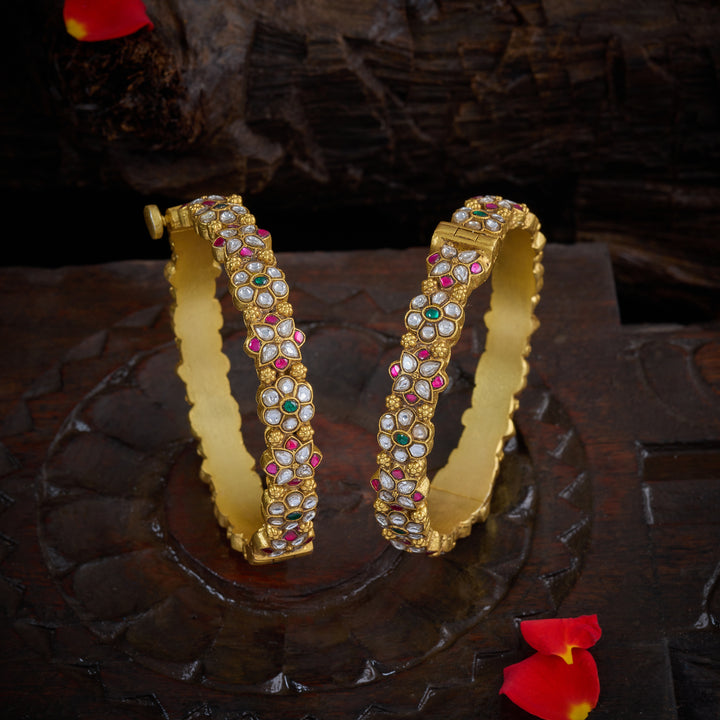 Kundan Kusumratna Bangles