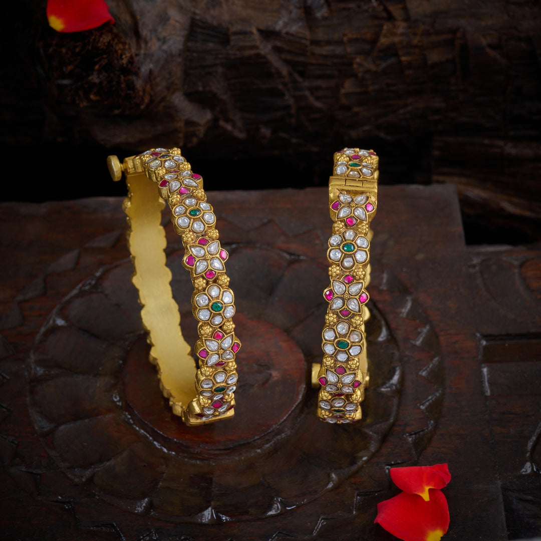Kundan Kusumratna Bangles