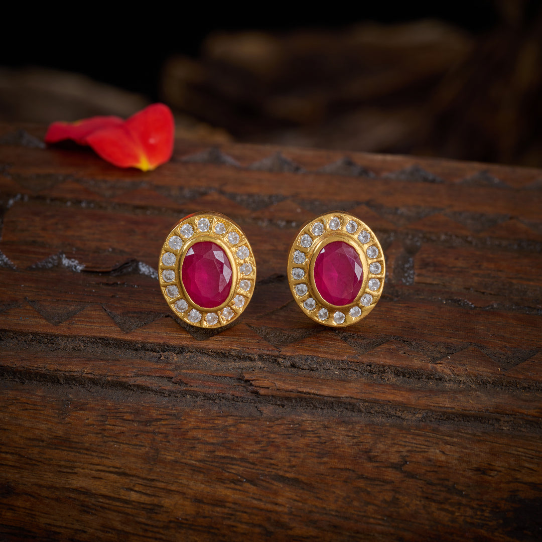 Hira-Panna Glow Studs