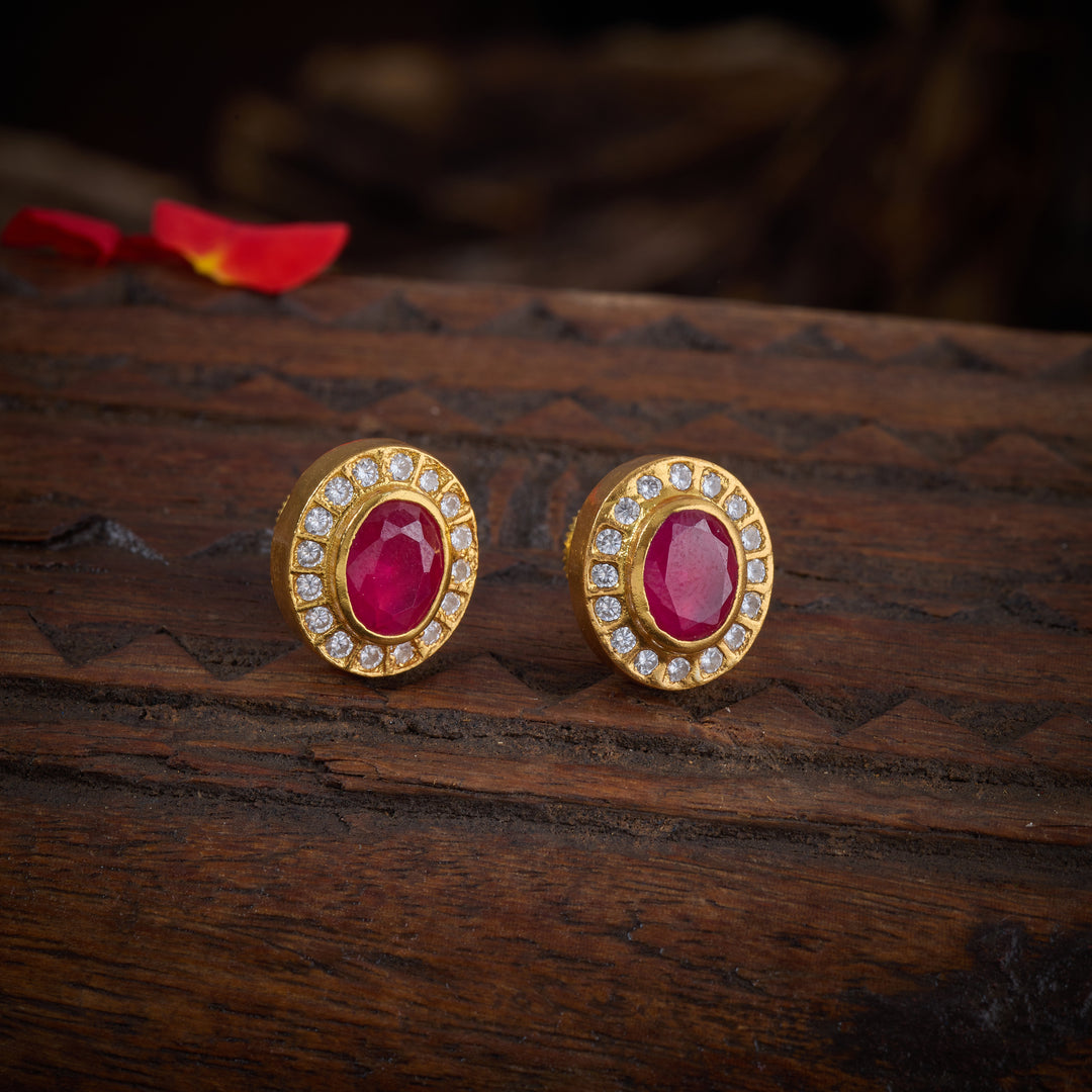Hira-Panna Glow Studs