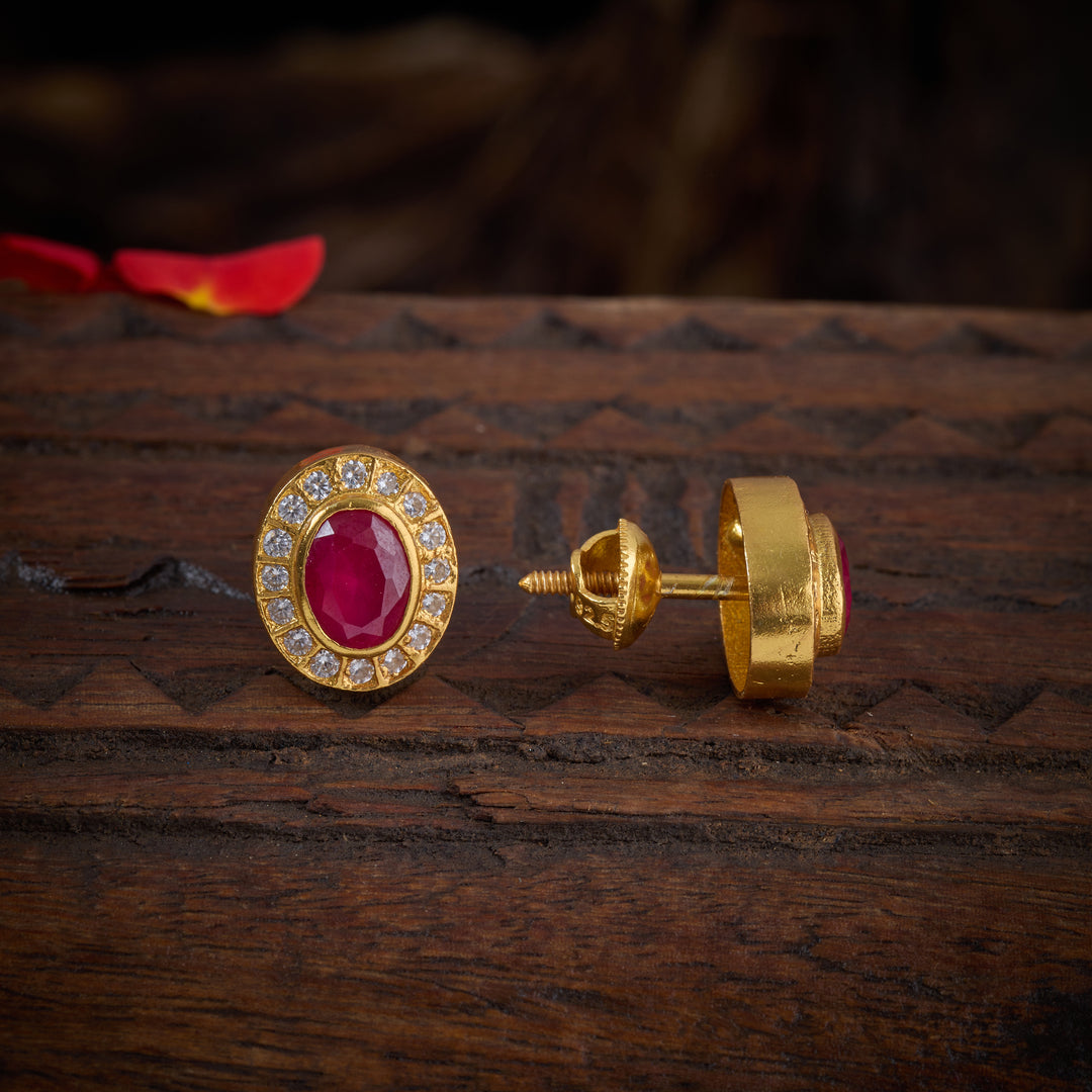 Hira-Panna Glow Studs