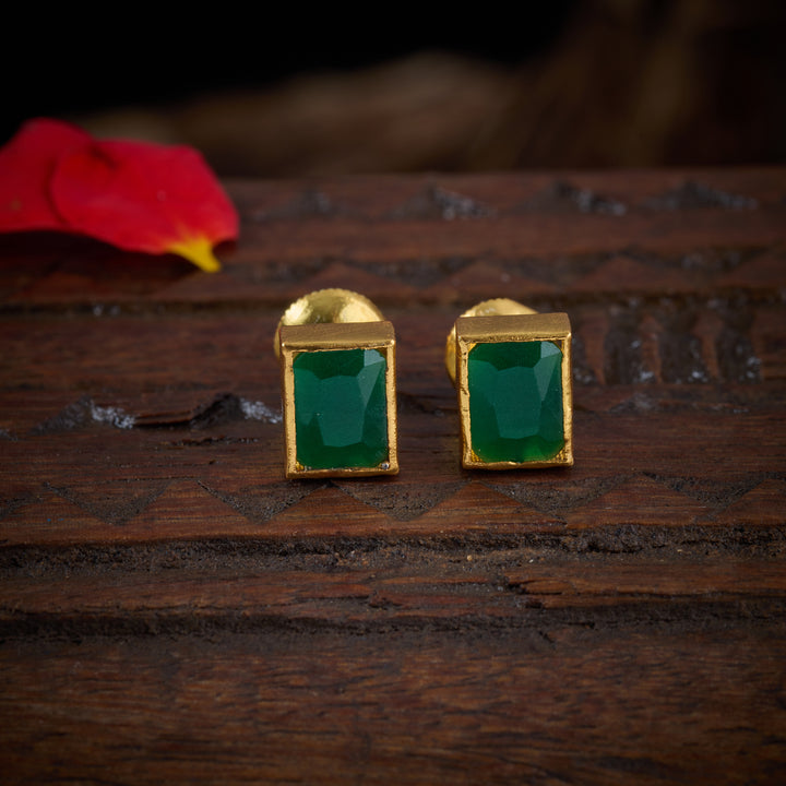 Green Auric Studs