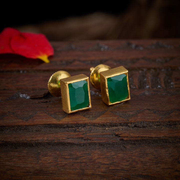 Green Auric Studs