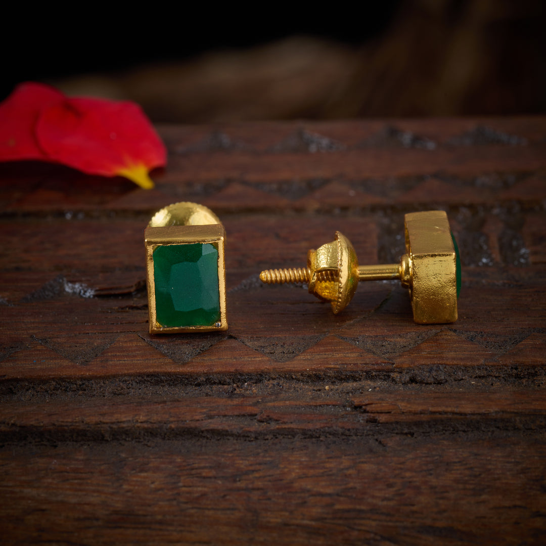 Green Auric Studs