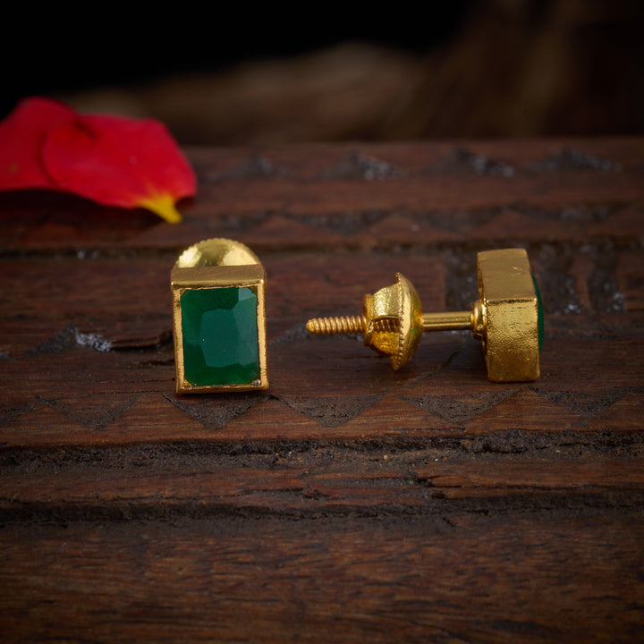 Green Auric Studs