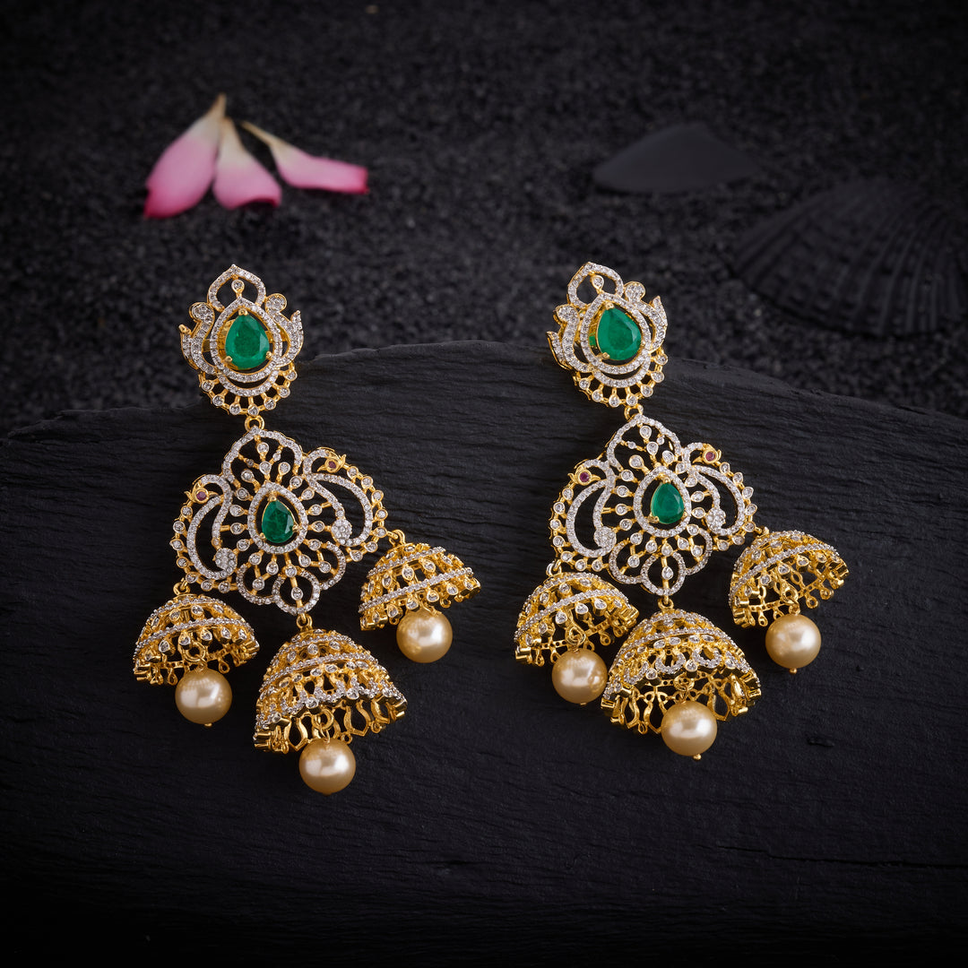 Petal Drop Cz Danglers