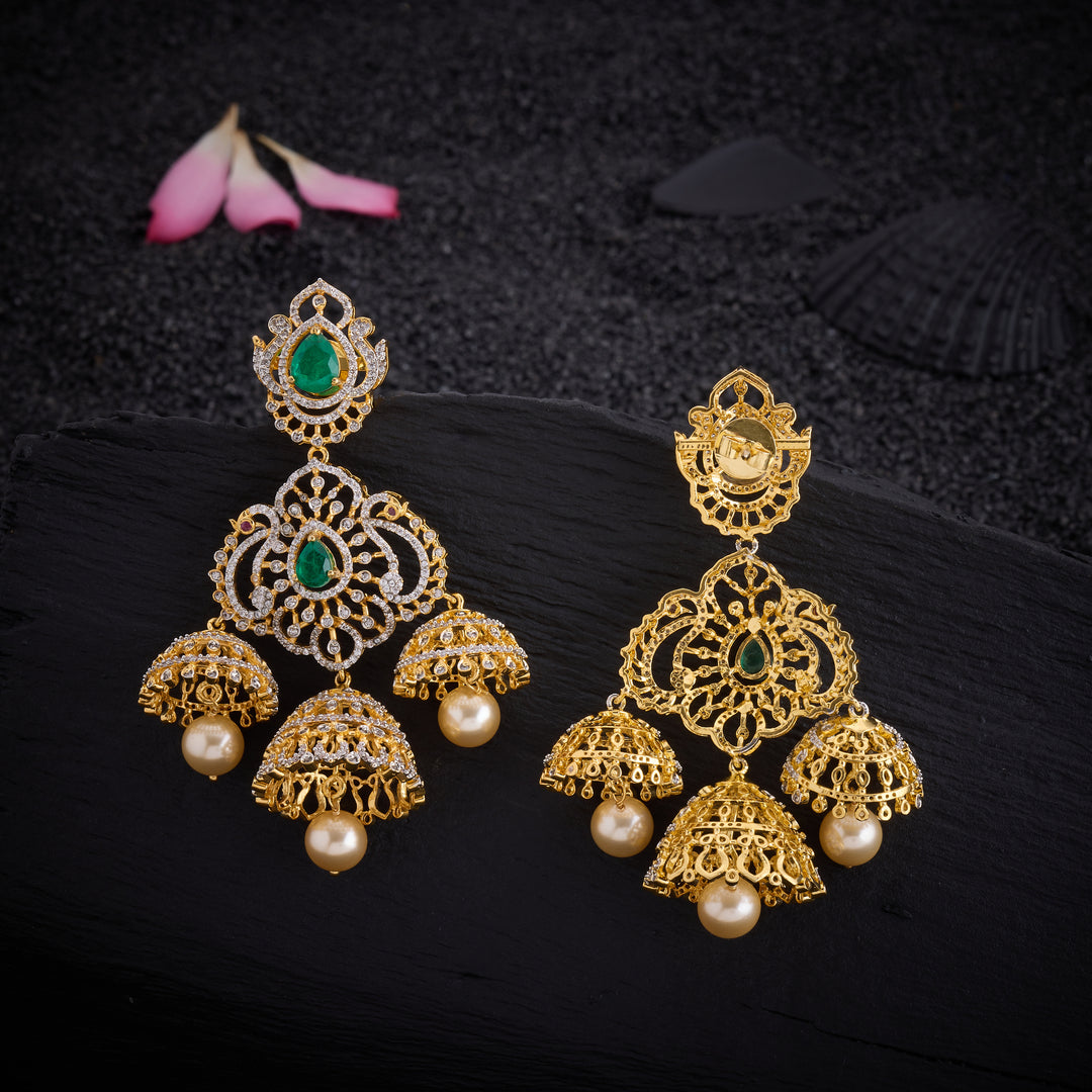 Petal Drop Cz Danglers