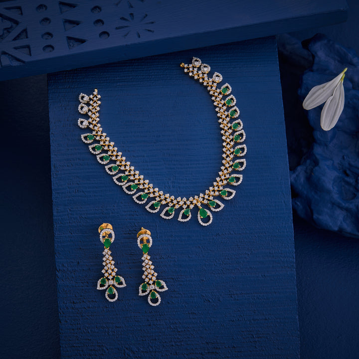 Jade Dewdrops Choker Set