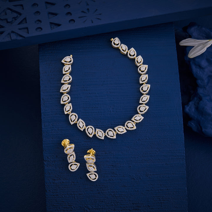 Crystal Fleur Necklace Set