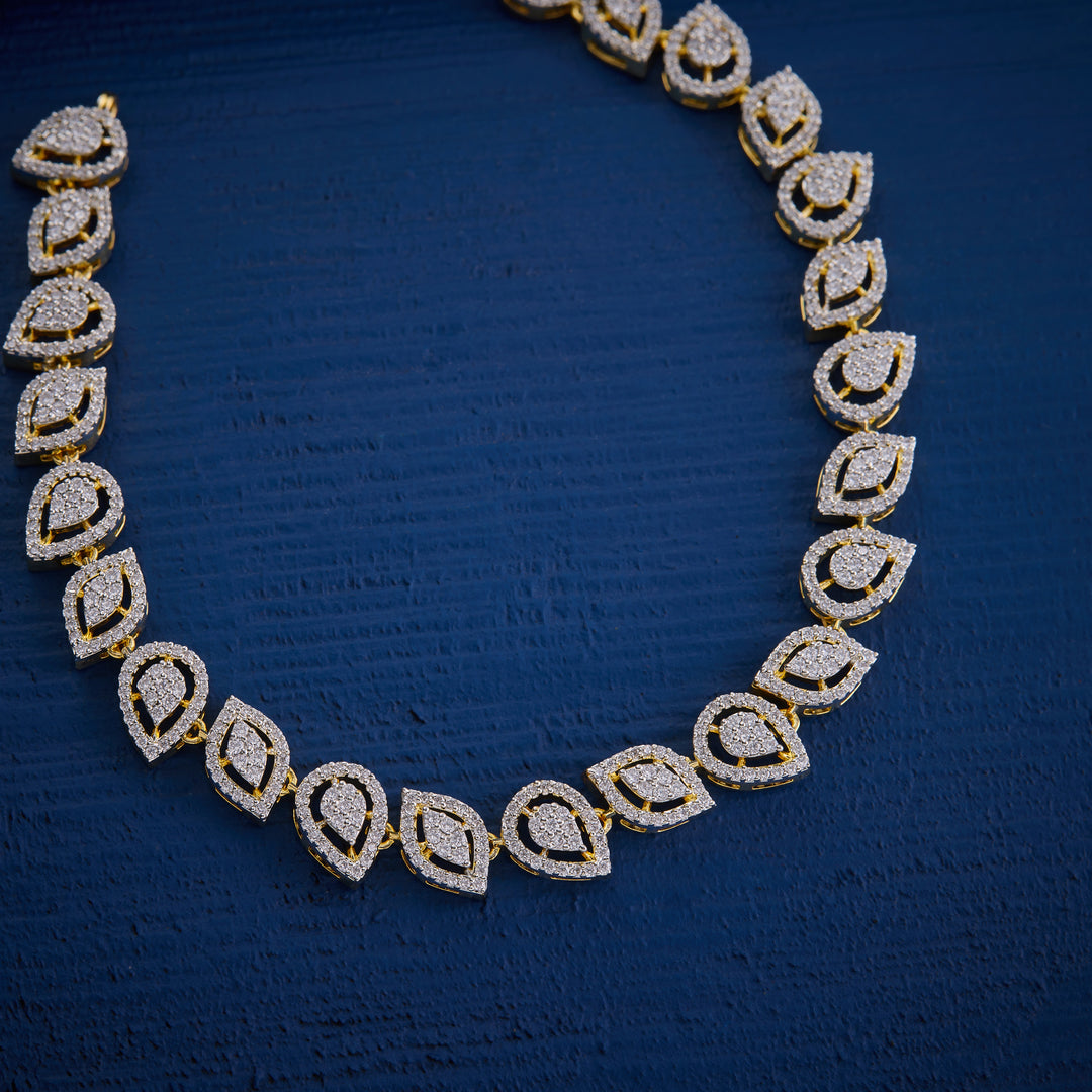 Crystal Fleur Necklace Set