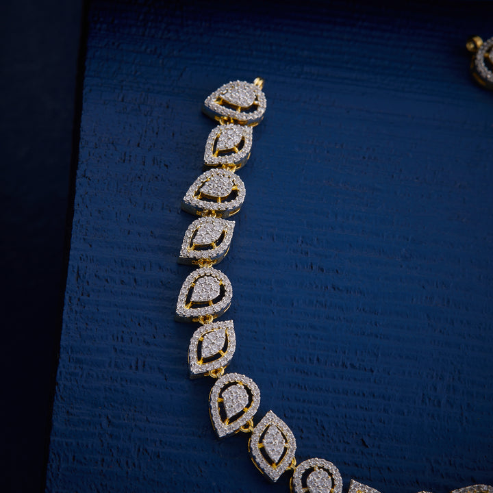 Crystal Fleur Necklace Set