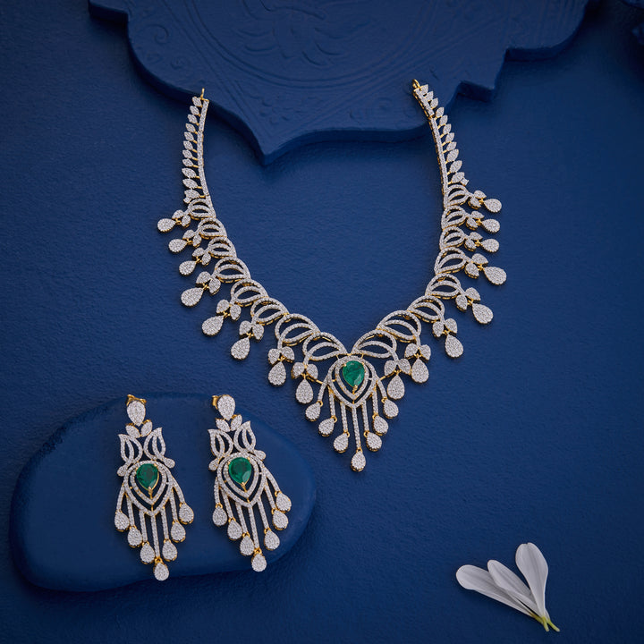 Anaya CZ Dew Necklace Set