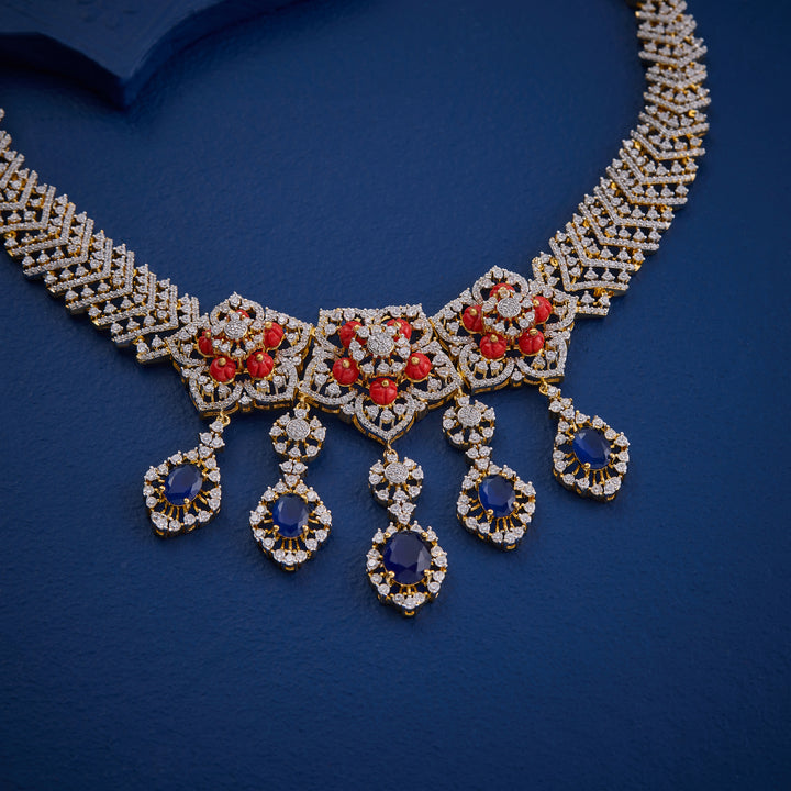 Sapphire Petalia Necklace Set