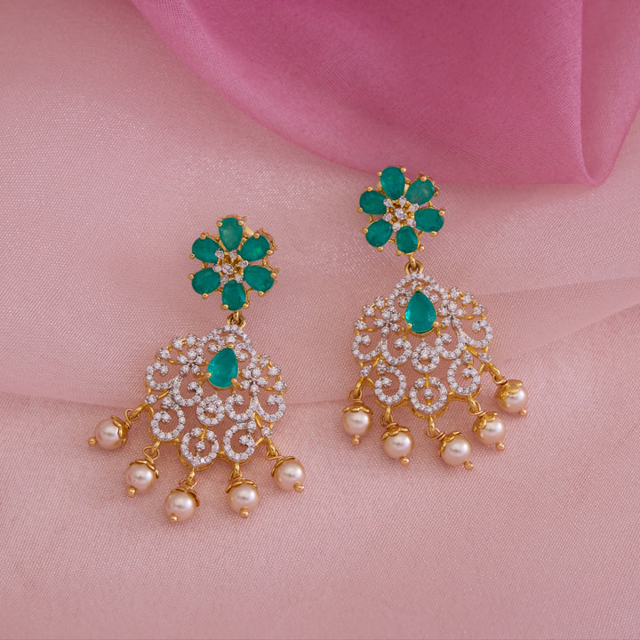 Emerald Bloomora Necklace Set