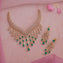Emerald Waterfall Necklace Set