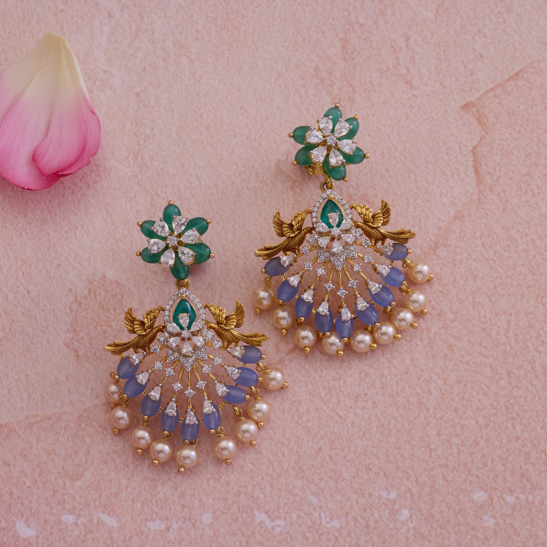 Parrot Gardenia Necklace Set