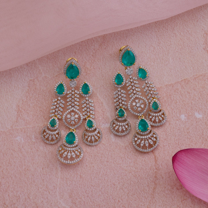 CZ Pear Viera Cz Necklace Set