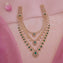 Trilogy of Emeralds CZ Necklace