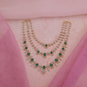 Emerald Trilinea Necklace