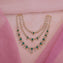 Emerald Trilinea Necklace