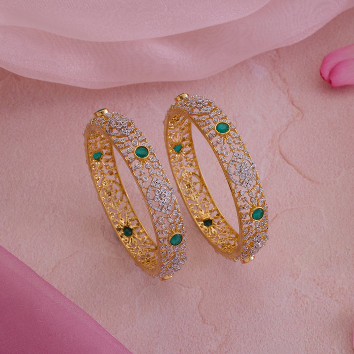 Emerald-Orbica Cz Bangles