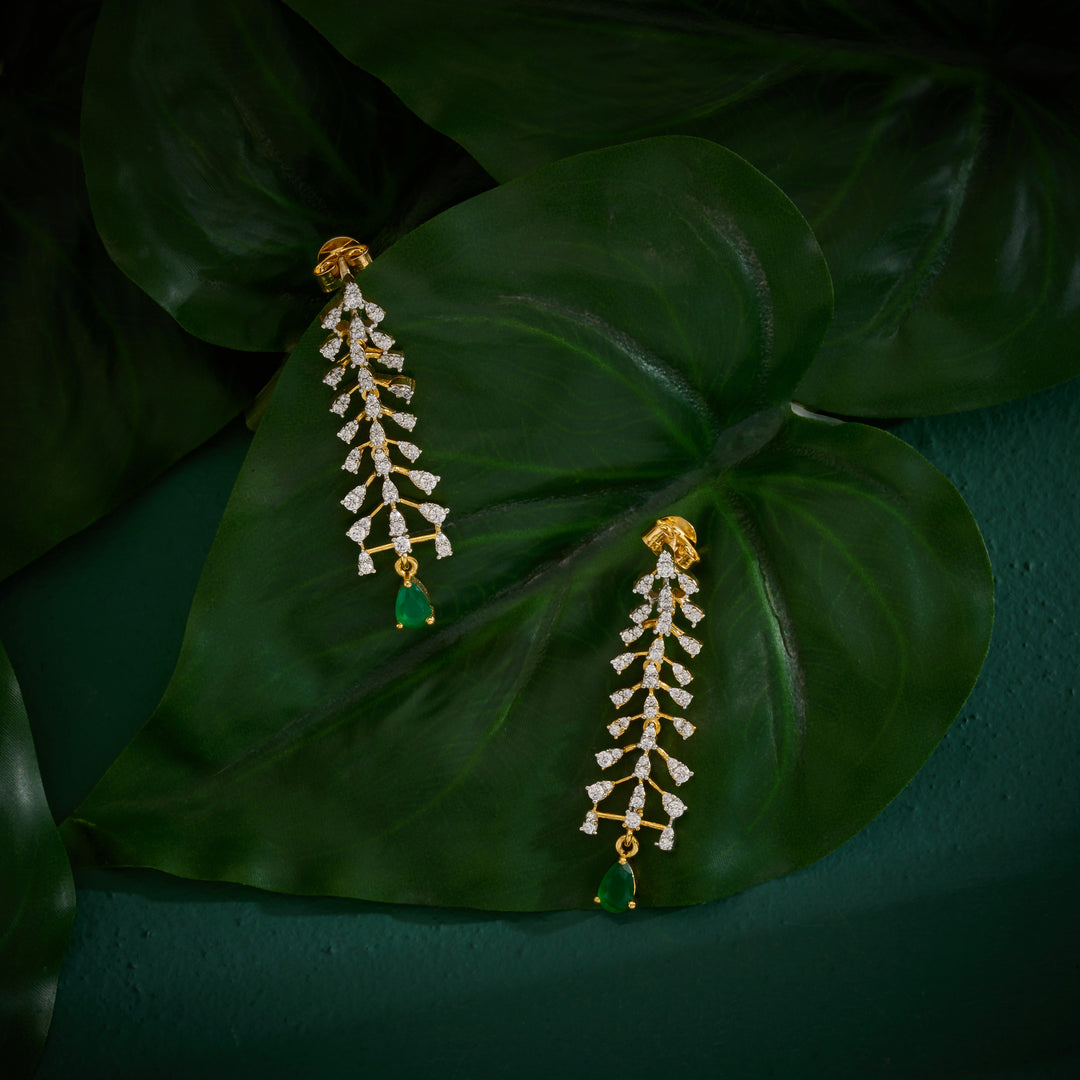 Moonlit Petal Cz Necklace Set