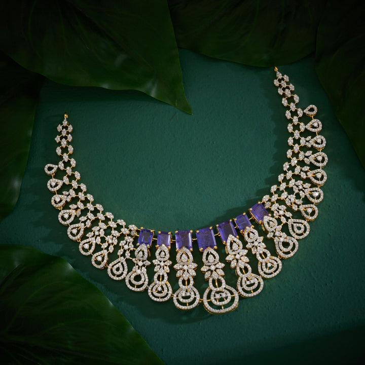 Rectapearelle Cz Necklace