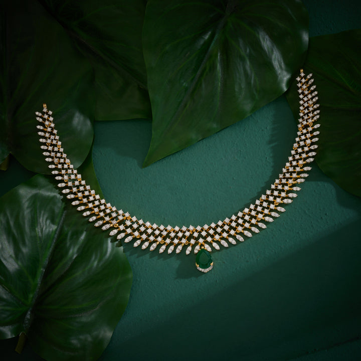 Pearlix Cz Diamond Necklace