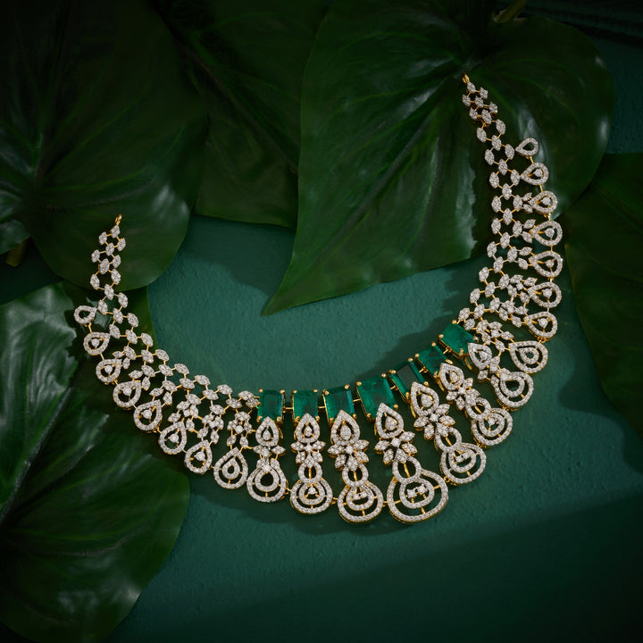 Rectapearelle Cz Necklace