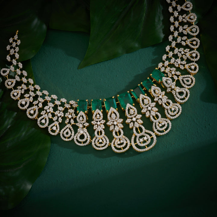 Rectapearelle Cz Necklace