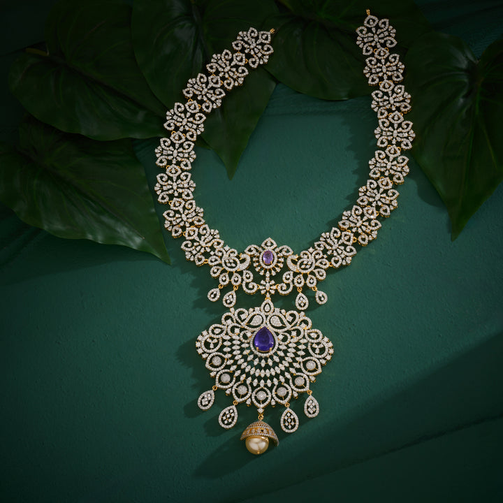 Amethflora Cz Necklace
