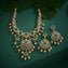 Frosted Lily Cz Necklace Set