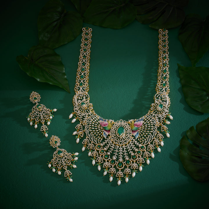 Gemwing Aura Cz Necklace Set