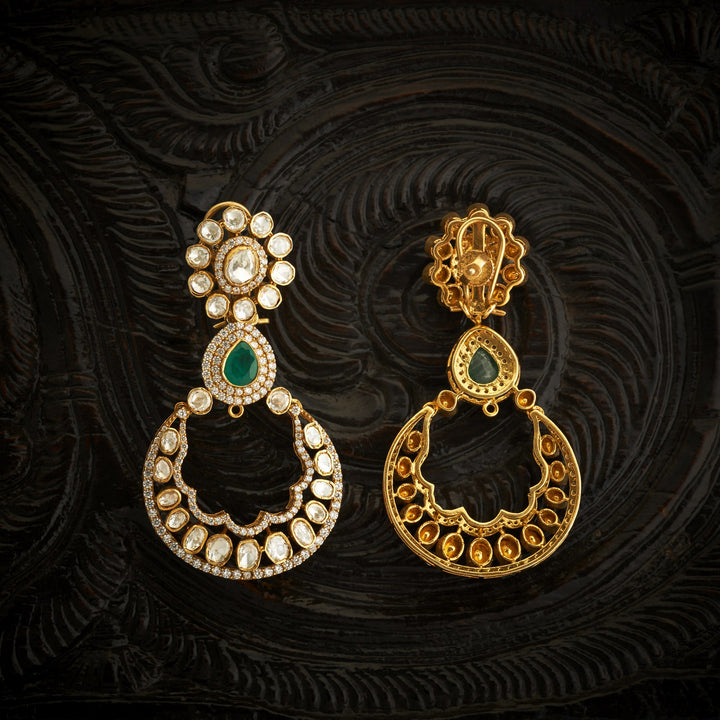 SwarnaAura Moissanite Chandbali