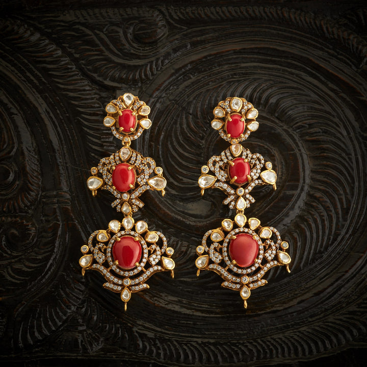 Coral-Grace Victorian Danglers